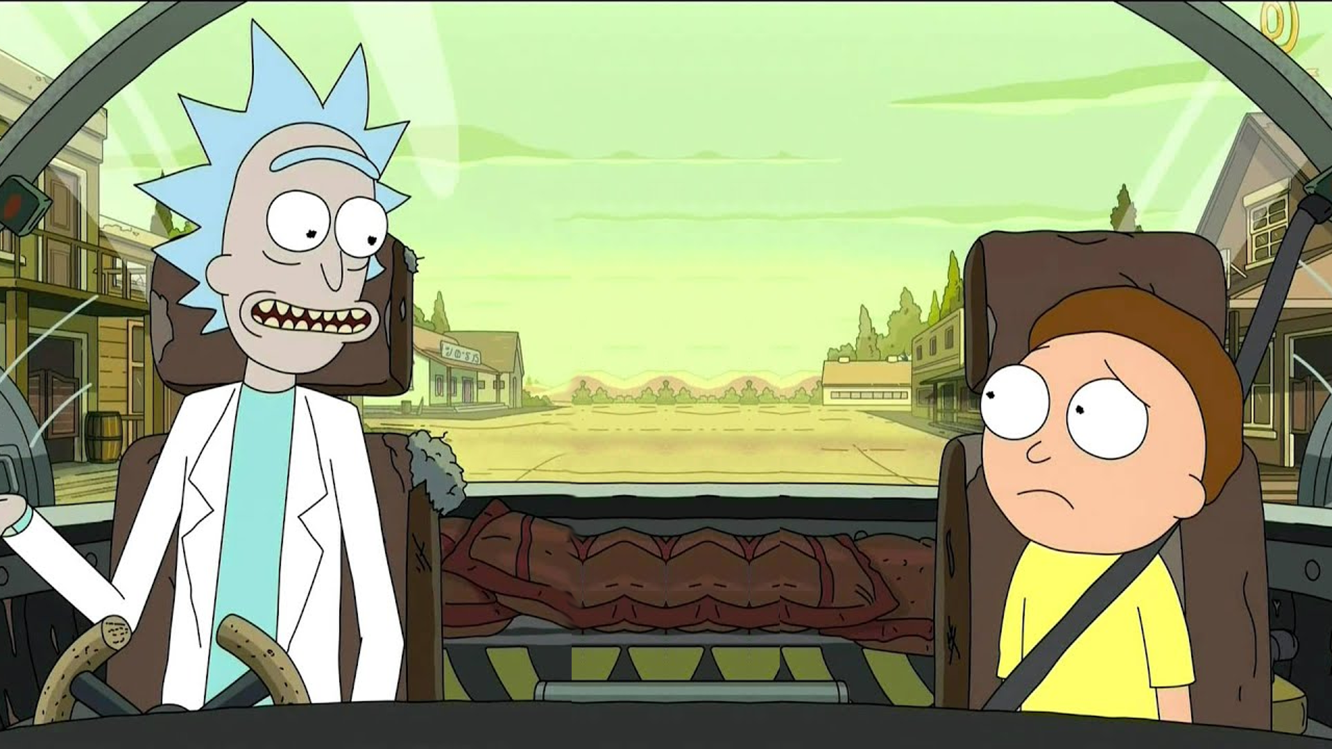Betweeen Rick And Morty - Funny Meeting Backgrounds