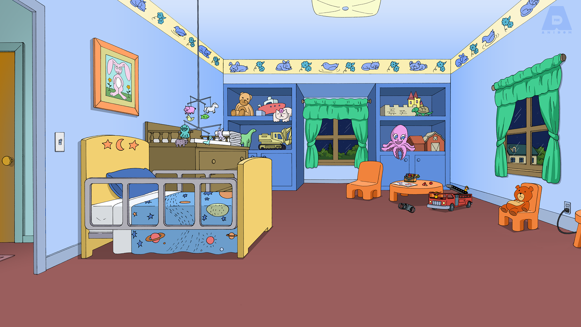 Family Guy Stewies Bedroom - Funny Meeting Backgrounds