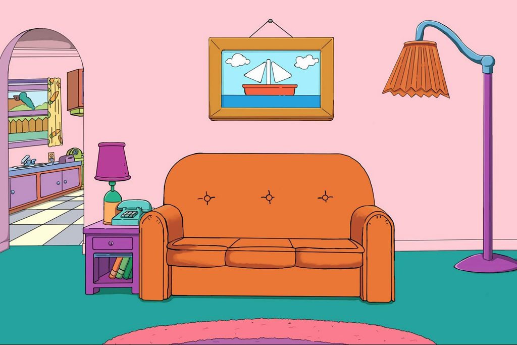 Simpsons Couch - Funny Meeting Backgrounds