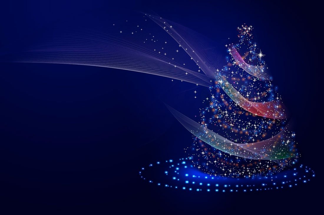 30+ Festive Christmas Tree Meeting Backgrounds for Zoom & Teams Funny
